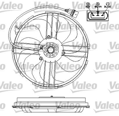 Ventilatorwiel-motorkoeling Valeo 696196