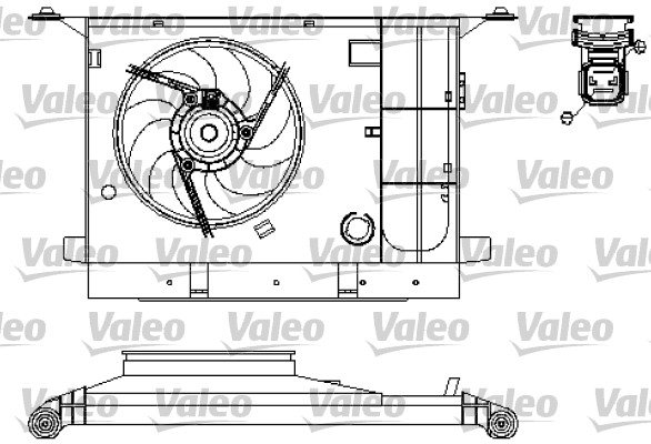 Ventilatorwiel-motorkoeling Valeo 696211