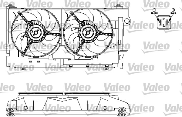 Ventilatorwiel-motorkoeling Valeo 696213