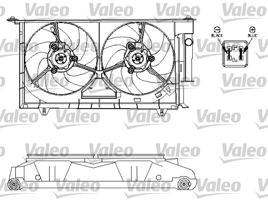 Ventilatorwiel-motorkoeling Valeo 696214