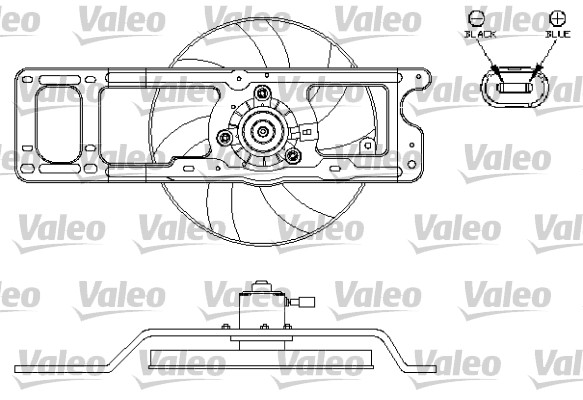 Ventilatorwiel-motorkoeling Valeo 696216