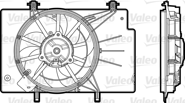 Ventilatorwiel-motorkoeling Valeo 696344