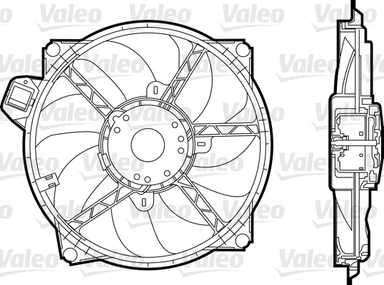 Ventilatorwiel-motorkoeling Valeo 696376