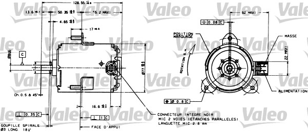 Ventilatorwiel-motorkoeling Valeo 698085