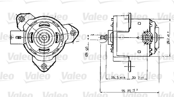 Ventilatorwiel-motorkoeling Valeo 698317