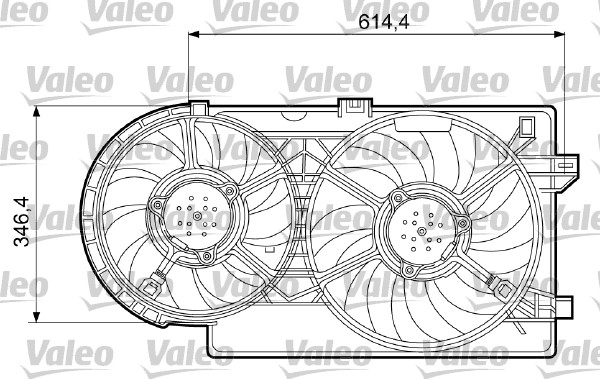 Ventilatorwiel-motorkoeling Valeo 698409