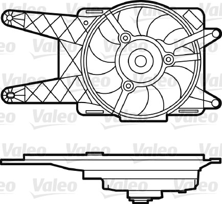 Ventilatorwiel-motorkoeling Valeo 698562