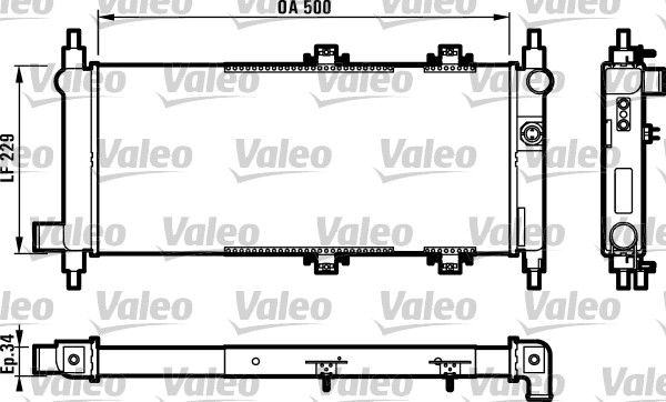 Radiateur Valeo 730119