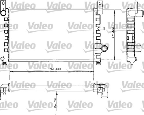 Radiateur Valeo 730484