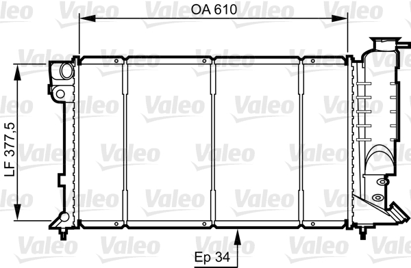Radiateur Valeo 730507