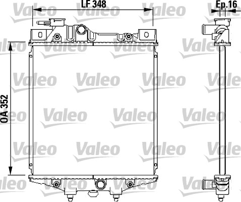 Radiateur Valeo 731020