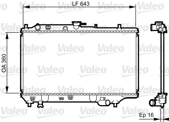 Radiateur Valeo 731072