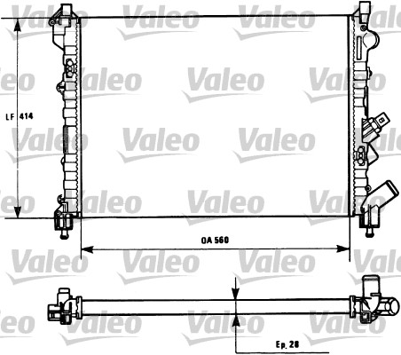 Radiateur Valeo 731128