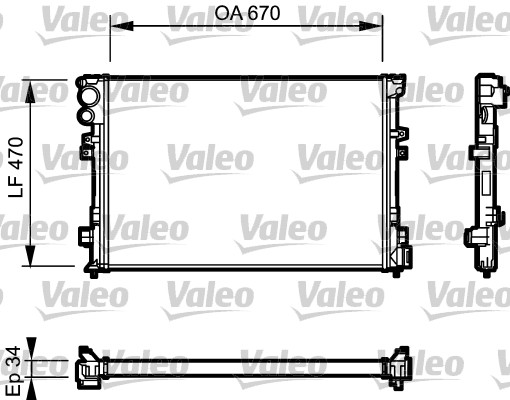 Radiateur Valeo 731168