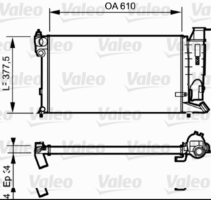 Radiateur Valeo 731176