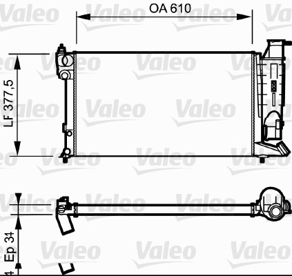 Radiateur Valeo 731180