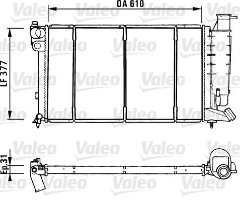 Radiateur Valeo 731181