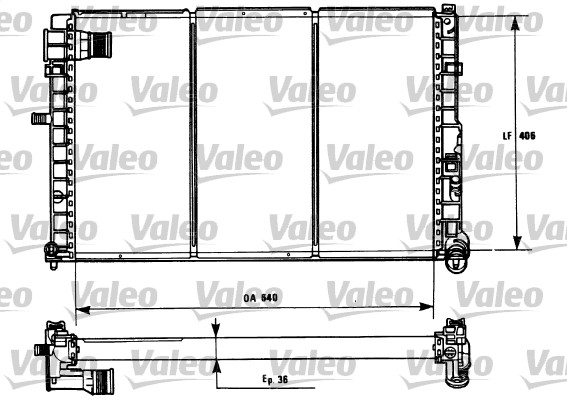 Radiateur Valeo 731185