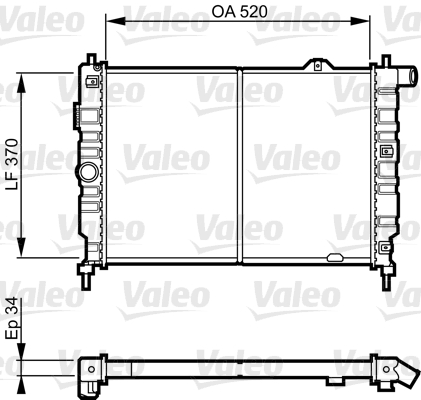 Radiateur Valeo 731217