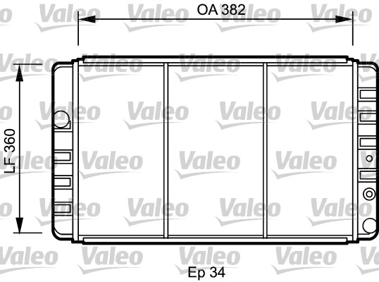 Radiateur Valeo 731248