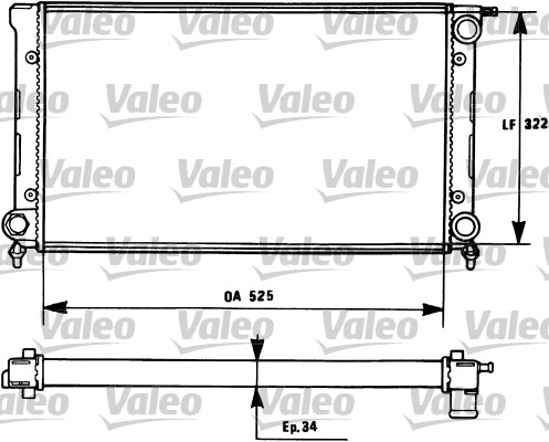 Radiateur Valeo 731272