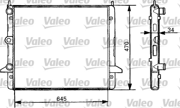 Radiateur Valeo 731387