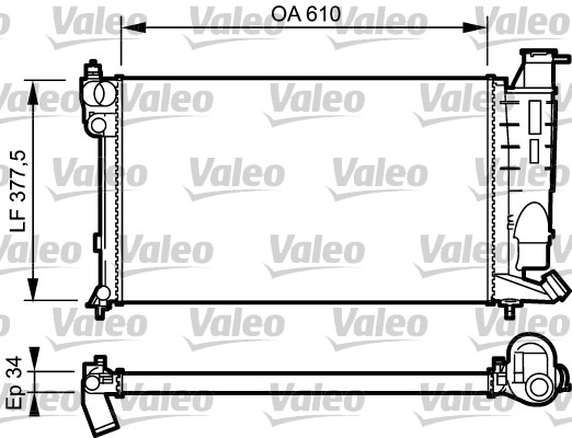 Radiateur Valeo 731389