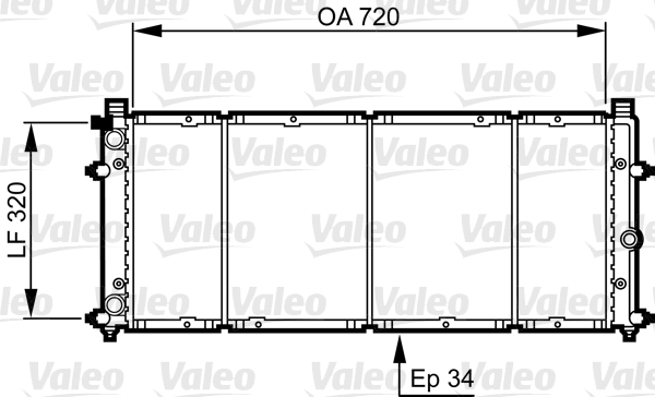 Radiateur Valeo 731411
