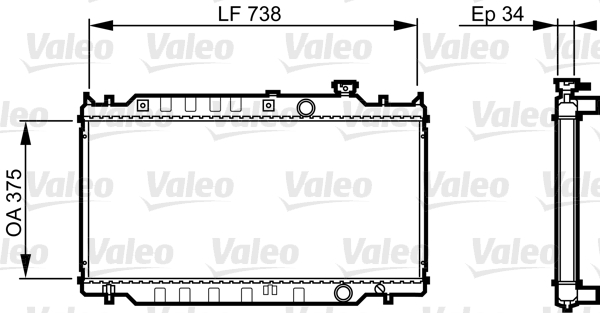 Radiateur Valeo 731417