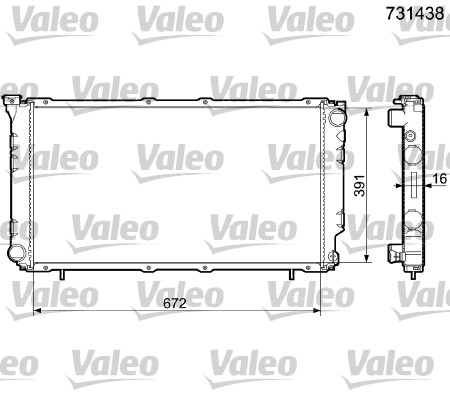 Radiateur Valeo 731438