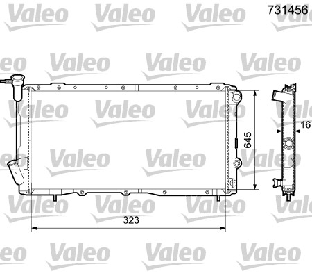 Radiateur Valeo 731456