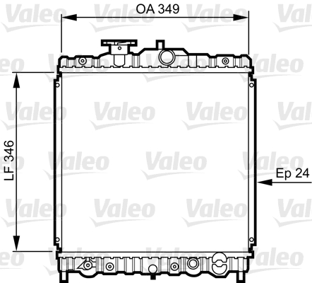 Radiateur Valeo 731458