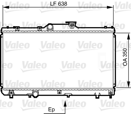 Radiateur Valeo 731464