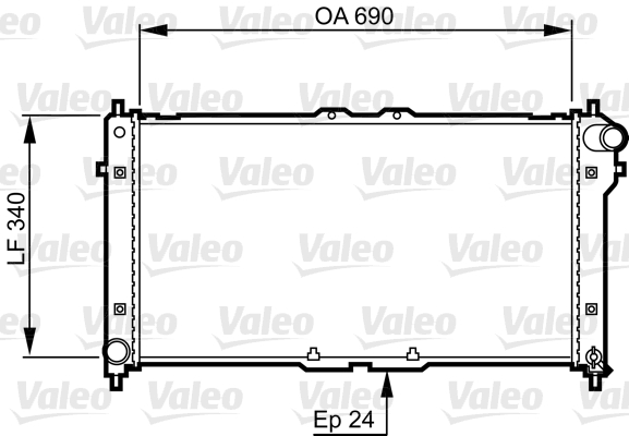 Radiateur Valeo 731466