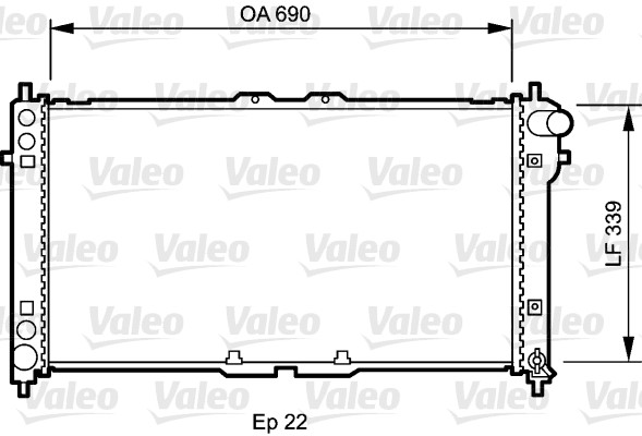 Radiateur Valeo 731472