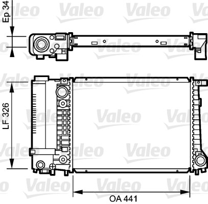 Radiateur Valeo 731520