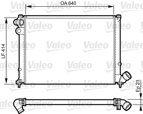 Radiateur Valeo 731574