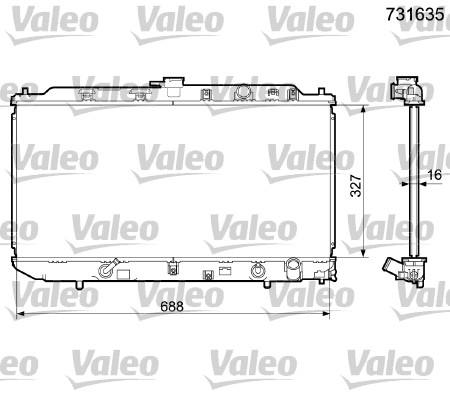 Radiateur Valeo 731635