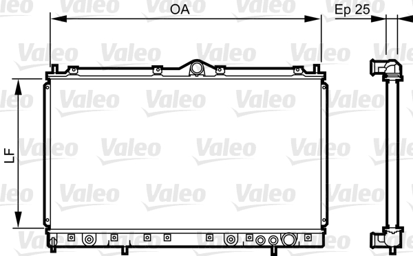 Radiateur Valeo 731640