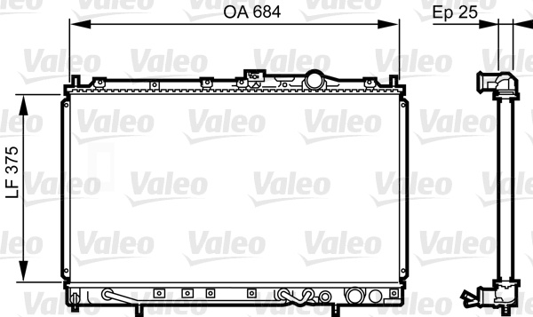 Radiateur Valeo 731649