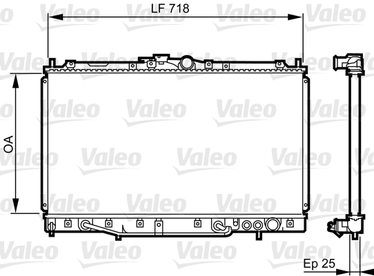 Radiateur Valeo 731650