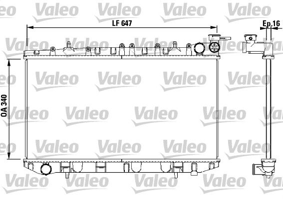 Radiateur Valeo 731659