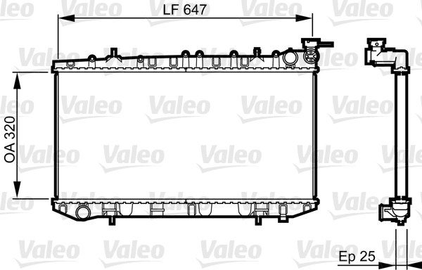 Radiateur Valeo 731665