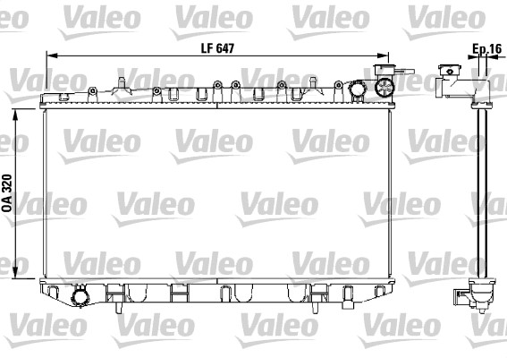 Radiateur Valeo 731670