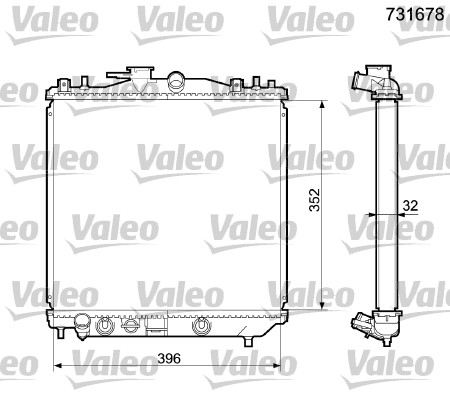 Radiateur Valeo 731678