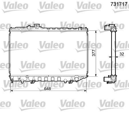 Radiateur Valeo 731717