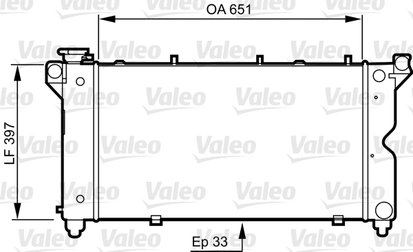 Radiateur Valeo 731723