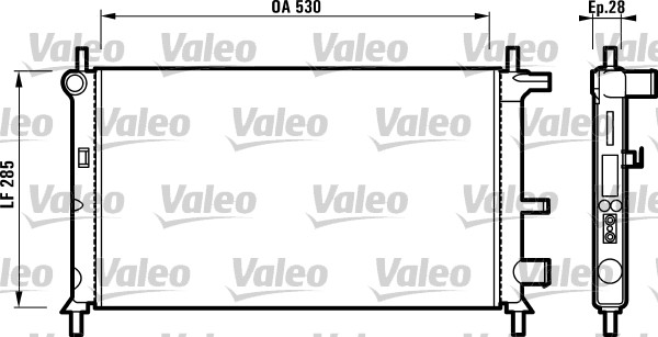 Radiateur Valeo 731735