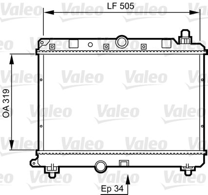 Radiateur Valeo 731820