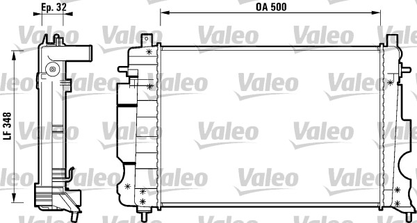 Radiateur Valeo 732120